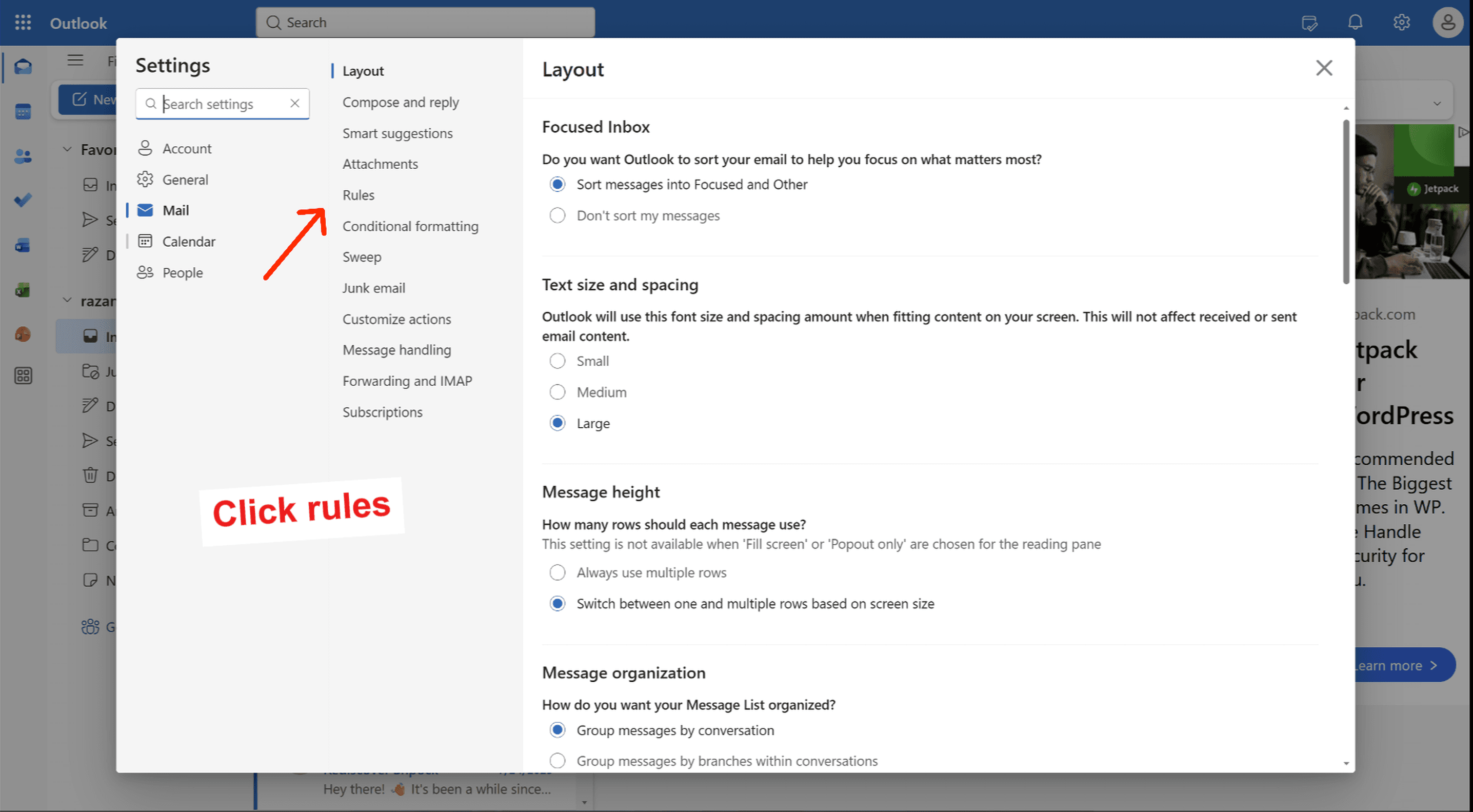 Step 3 — Create a new rule — screenshot 1
