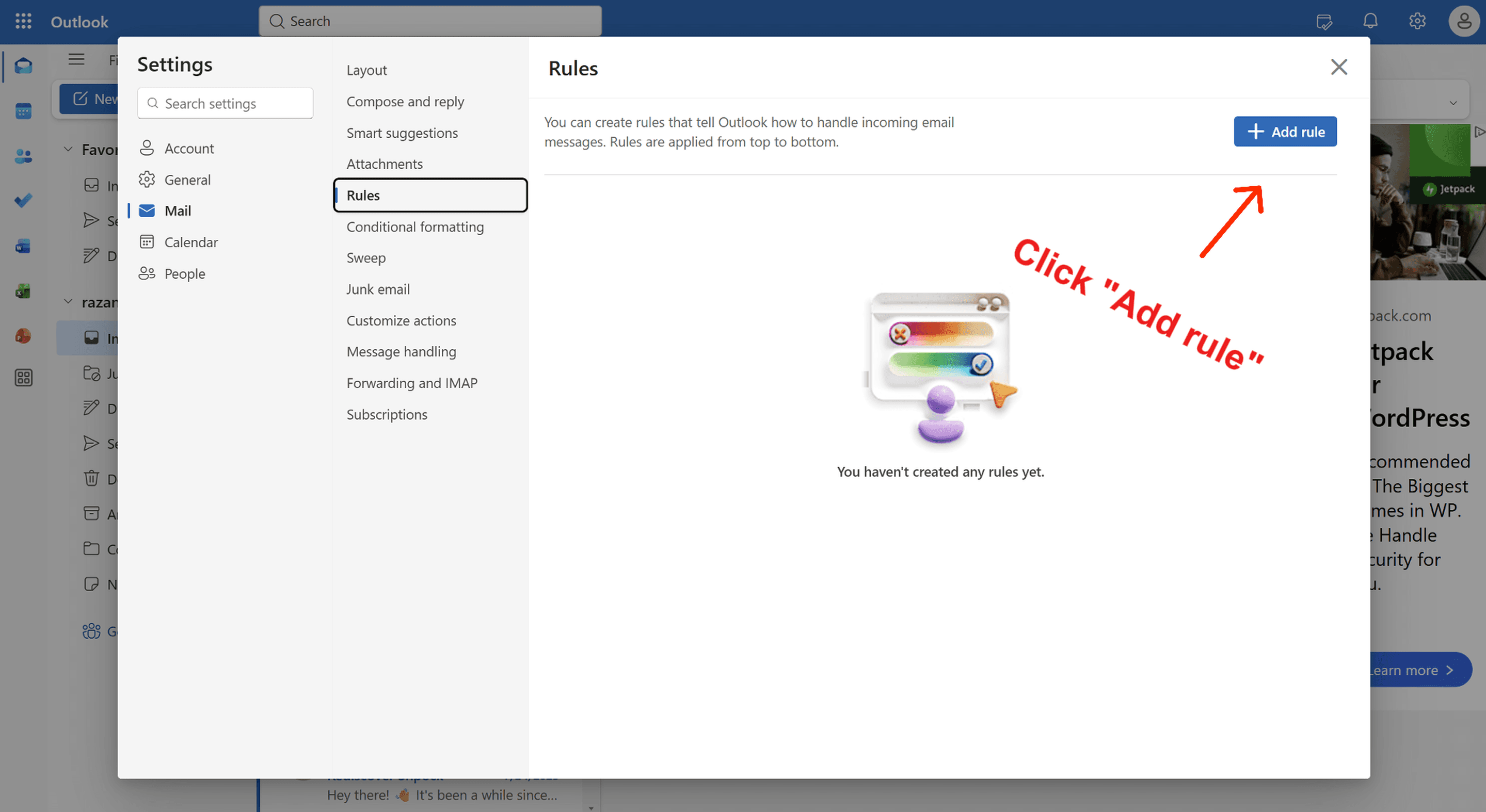 Step 4 — Fill in the rule — screenshot 1